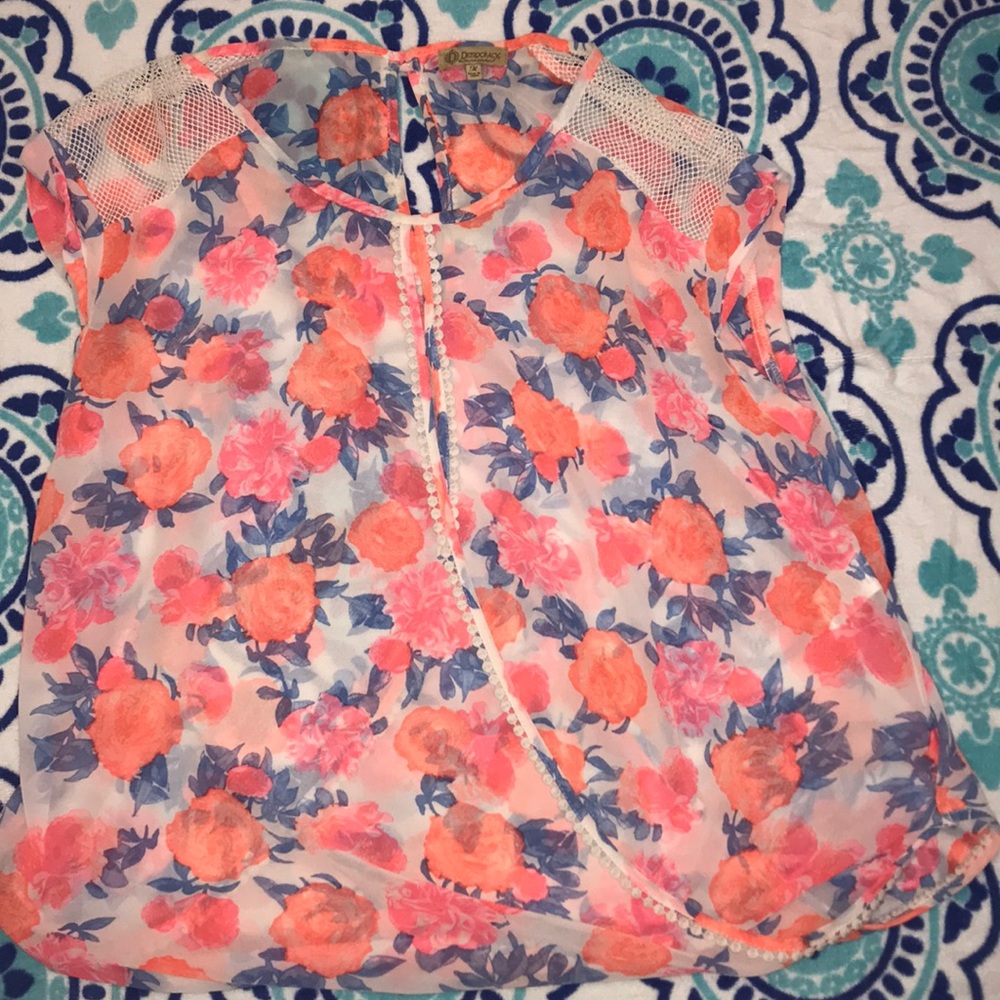 flowy flower T-shirt